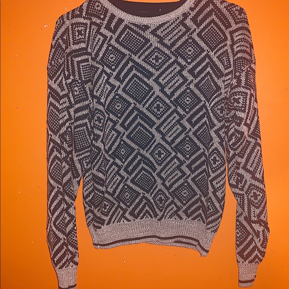Patterned Knit Sweater